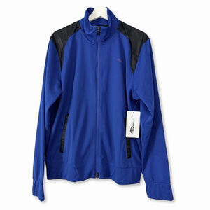 Saucony Performance Jacket Men's Medium Blue Black